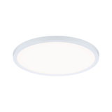 Round white LED ceiling light with matte frame, energy-efficient indoor lighting