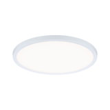 Round white LED ceiling light with matte frame, energy-efficient indoor lighting