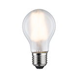 Klassische LED-Glühbirne mit transparentem Glas und E27-Fassung für energiesparende Beleuchtung