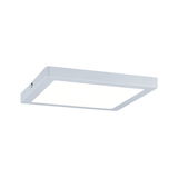 Rectangular white metal LED ceiling light with even illumination for modern living spaces