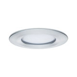 Panneau LED encastré rond en aluminium brossé argenté pour éclairage intérieur moderne