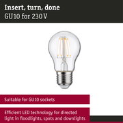 230 V Filament LED Pear E27 insect friendly 420lm 4,3W 2200K Clear