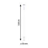 Hvid LED pendelkabel på 118 cm længde og 35 mm diameter til moderne belysning