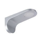 Applique murale moderne en aluminium argenté avec lumière LED ronde pour éclairage intérieur