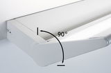 Witte metalen LED-wandlamp met verstelbare hoek van 90 graden voor flexibele verlichting