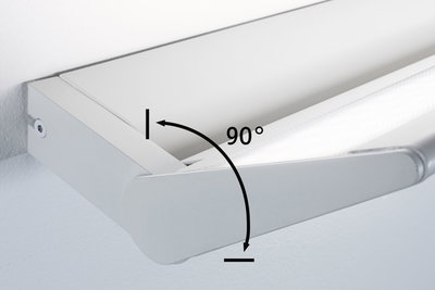 Applique murale LED blanche en métal avec angle réglable à 90 degrés pour un éclairage flexible