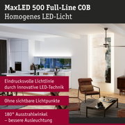 Moderne Wohnküche mit MaxLED 500 Full-Line COB LED-Lichtlinie für homogene Beleuchtung
