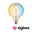 230 V Filament Smart Home Zigbee 3.0 LED Globe G125 E27 600lm 7,5W Tunable White dimmable Gold Light bulb with spiral filament in warm yellow and cool blue for Zigbee smart lighting