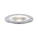 Spot LED encastré rond en aluminium brossé argenté pour un éclairage moderne