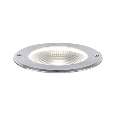 Rundes Einbau-LED-Leuchtmittel aus gebürstetem Aluminium in Silber für moderne Beleuchtung