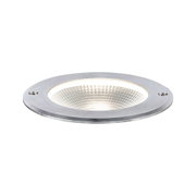 Rundes Einbau-LED-Leuchtmittel aus gebürstetem Aluminium in Silber für moderne Beleuchtung