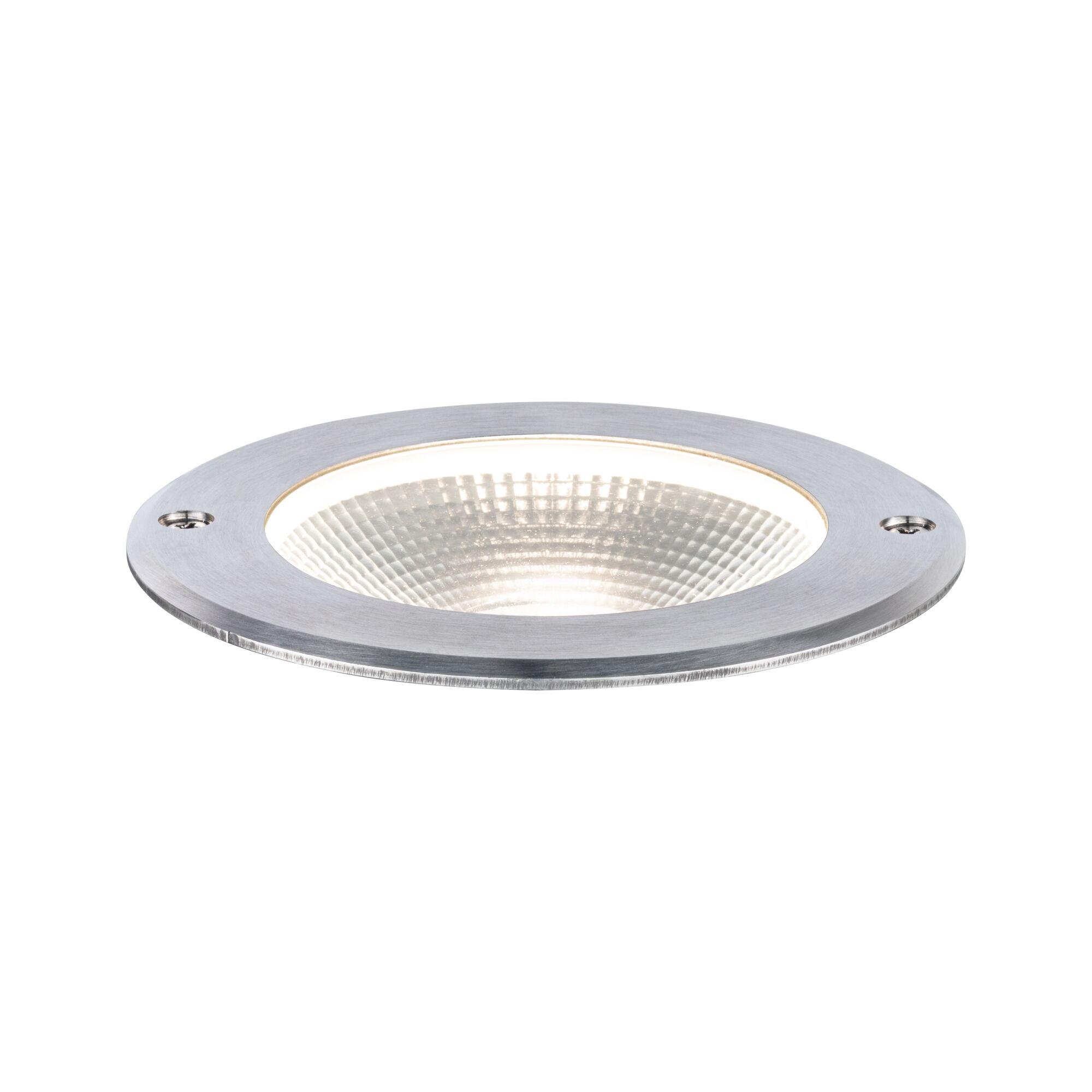 LED Recessed floor light Floor IP67 120mm 3000K 6W 580lm 230V 100° Stainless steel Stainless steel/Aluminium Round recessed LED light made of brushed silver aluminium for modern lighting solutions