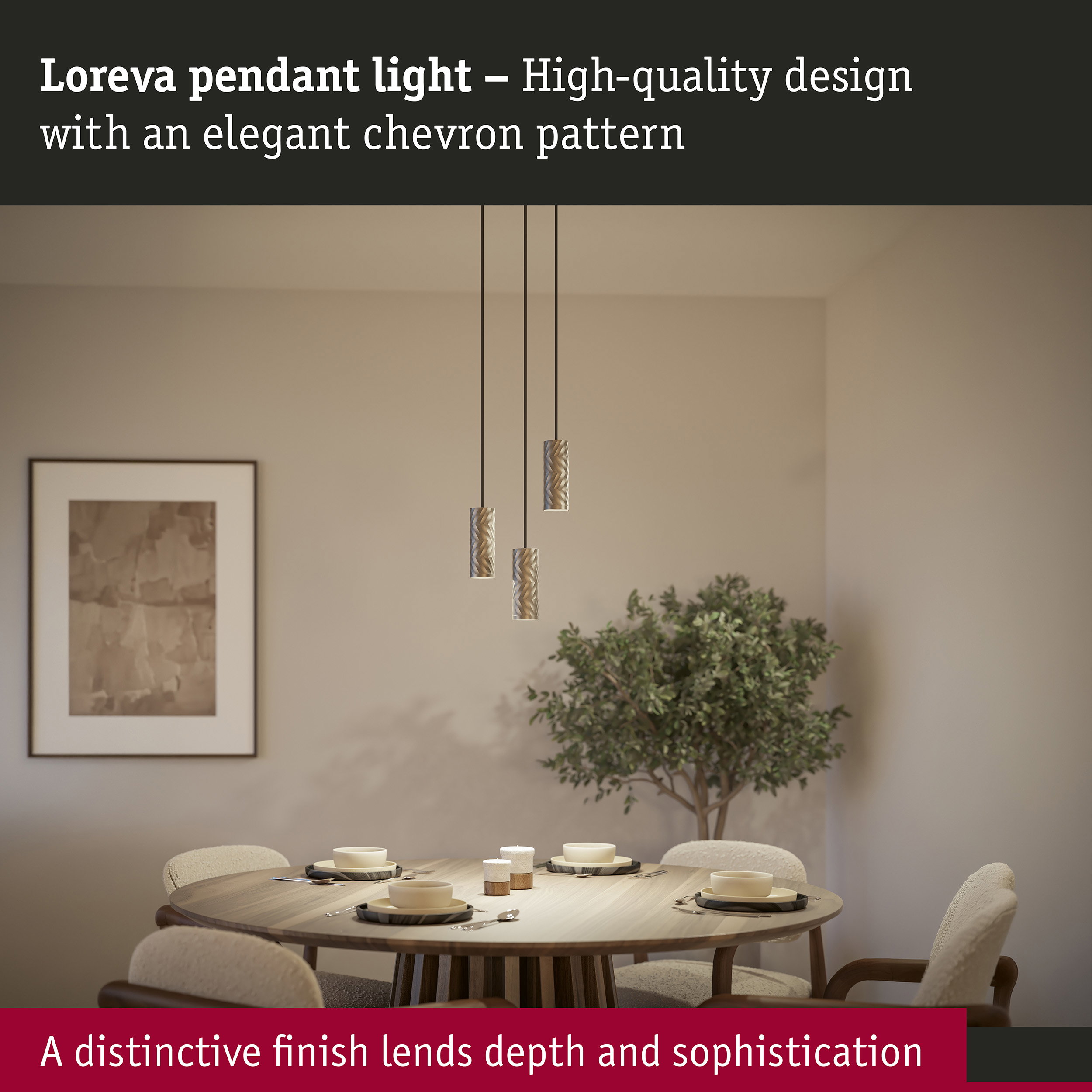 Pendant light Loreva GU10 max. 10W Titanium Metal