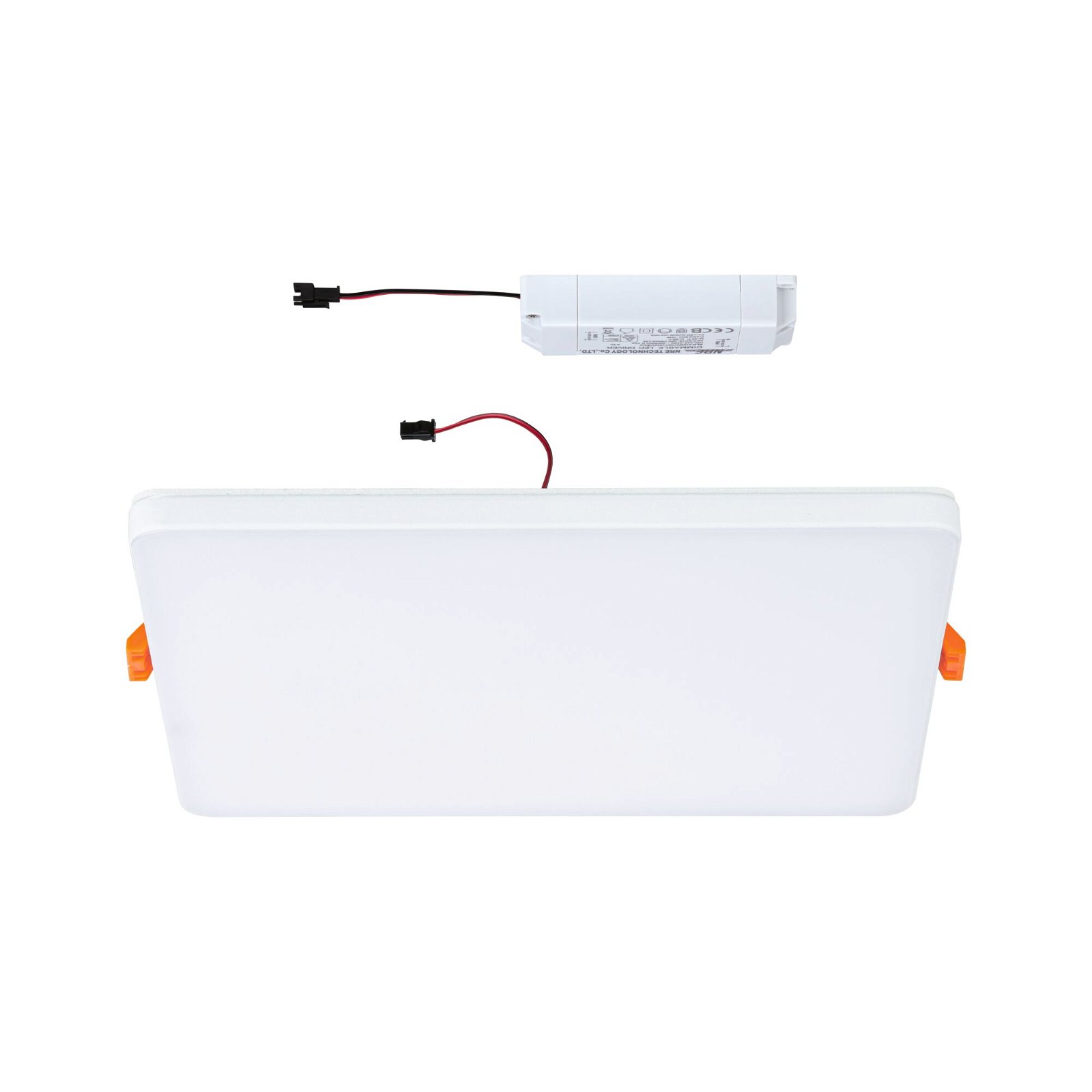 VariFit LED Recessed panel Veluna Edge IP44 square 200x200mm 17W 1500lm 4000K White dimmable