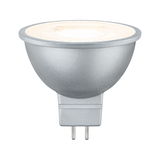 Zilveren LED-spot met GU5.3 fitting, energiezuinige LED-techniek voor woonverlichting