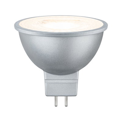 Spot LED argenté avec base GU5.3, technologie LED économique pour éclairage intérieur
