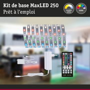 Kit bande LED MaxLED 250 avec contrôleur RGBW et alimentation pour gestion d'éclairage couleur