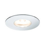 Round recessed light glass with white metal frame for modern LED ceiling lighting