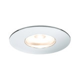 Verre de spot encastré rond avec cadre métallique blanc pour éclairage LED moderne au plafond
