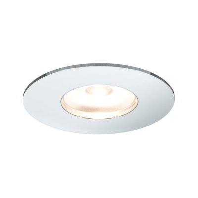 Verre de spot encastré rond avec cadre métallique blanc pour éclairage LED moderne au plafond