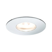 Rund indbygningsglas med hvid metalramme til moderne LED-loftbelysning