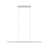 Minimalistische witte metalen LED-hanglamp met slank ontwerp voor moderne binnenverlichting