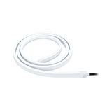 Flexible white LED light strip with power cable for modern lighting applications