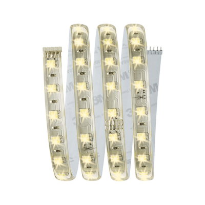 Flexibler LED-Lichtstreifen mit warmweißen LEDs für dekorative Beleuchtung und Akzente.