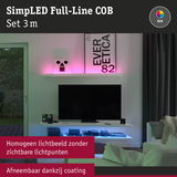 3m RGB LED-strip met gelijkmatig licht zonder zichtbare lichtpunten, geschikt voor sfeerverlichting