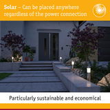 Solar stainless steel pathway lights in white for sustainable and economical outdoor lighting