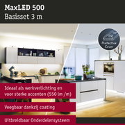 MaxLED 500 LED-strip 3 m met beschermkap, ideaal voor werk- en accentverlichting in de keuken