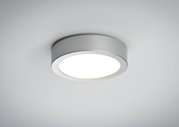 Plafonnier rond en métal blanc avec LED blanc chaud pour éclairage intérieur moderne