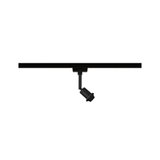 Spot LED noir en métal avec rail et projecteur orientable pour éclairage intérieur moderne