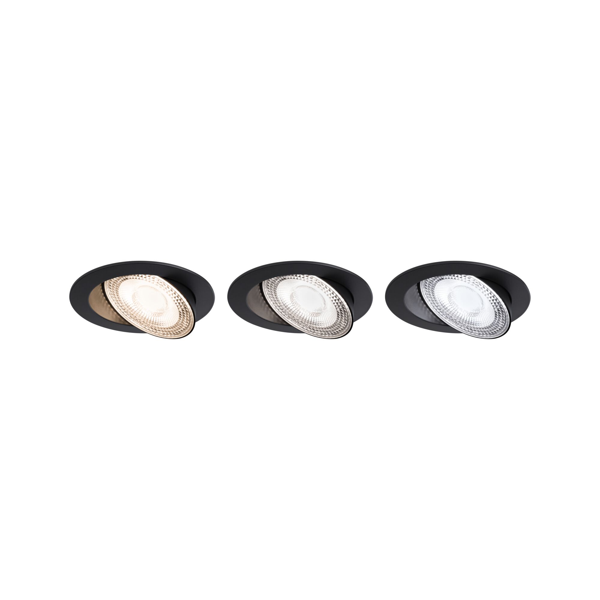 LED-indbygningsarmatur White Select Aumus Enkelt spot rund 105mm 90° 5W 700lm 230V dæmpbar 2700 - 6500K Sort