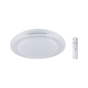 Plafonnier LED rond blanc avec effet ciel étoilé et télécommande pour éclairage dimmable