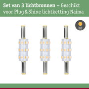 Set van 3 warmwitte LED-lichtbronnen voor Plug & Shine lichtketting Naima, energiezuinig