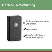 Schwarzer Paulmann Bewegungsmelder aus Kunststoff für einfache Lichtsteuerung im Smart-Home-System