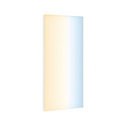 Rectangular LED wall light with warm and cool white light for modern room lighting