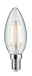 Bougie LED Filament E14 24V 160lm 2W 3000K gradable Clair Ampoule LED claire en forme de bougie avec culot E14 et lumière blanc chaud pour éclairage décoratif