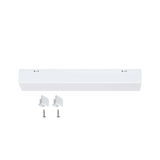 Weißes LED-Adaptergehäuse aus Kunststoff mit zwei Schrauben für Beleuchtungsinstallation