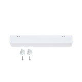Boîtier adaptateur LED blanc en plastique avec deux vis pour installation d'éclairage