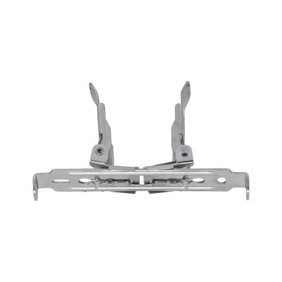 Silver metal mounting clip for LED recessed spotlights ensuring secure ceiling installation