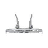 Silver metal mounting clip for LED recessed spotlights ensuring secure ceiling installation