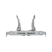 Silver metal mounting clip for LED recessed spotlights ensuring secure ceiling installation