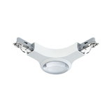 Adaptateur de plafond en plastique blanc avec clips métalliques pour LED encastrées