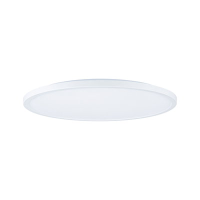 Rundt hvidt LED-loftpanel med plastikramme til energieeffektiv belysning
