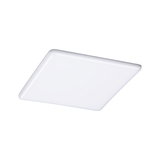 Square white LED ceiling light made of plastic for modern room lighting