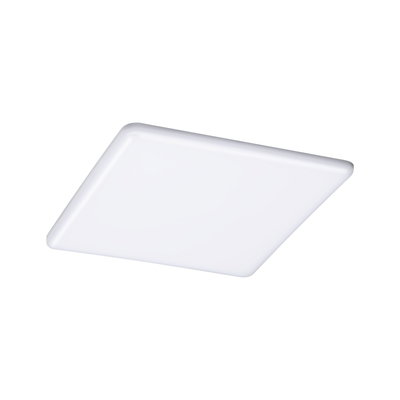 Square white LED ceiling light made of plastic for modern room lighting