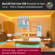 Ensemble MaxLED Full-Line COB bande LED avec télécommande et alimentation pour éclairage RGBW