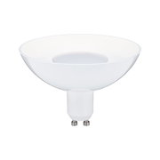 Lampe LED blanche avec base GU10 et large réflecteur pour éclairage économique